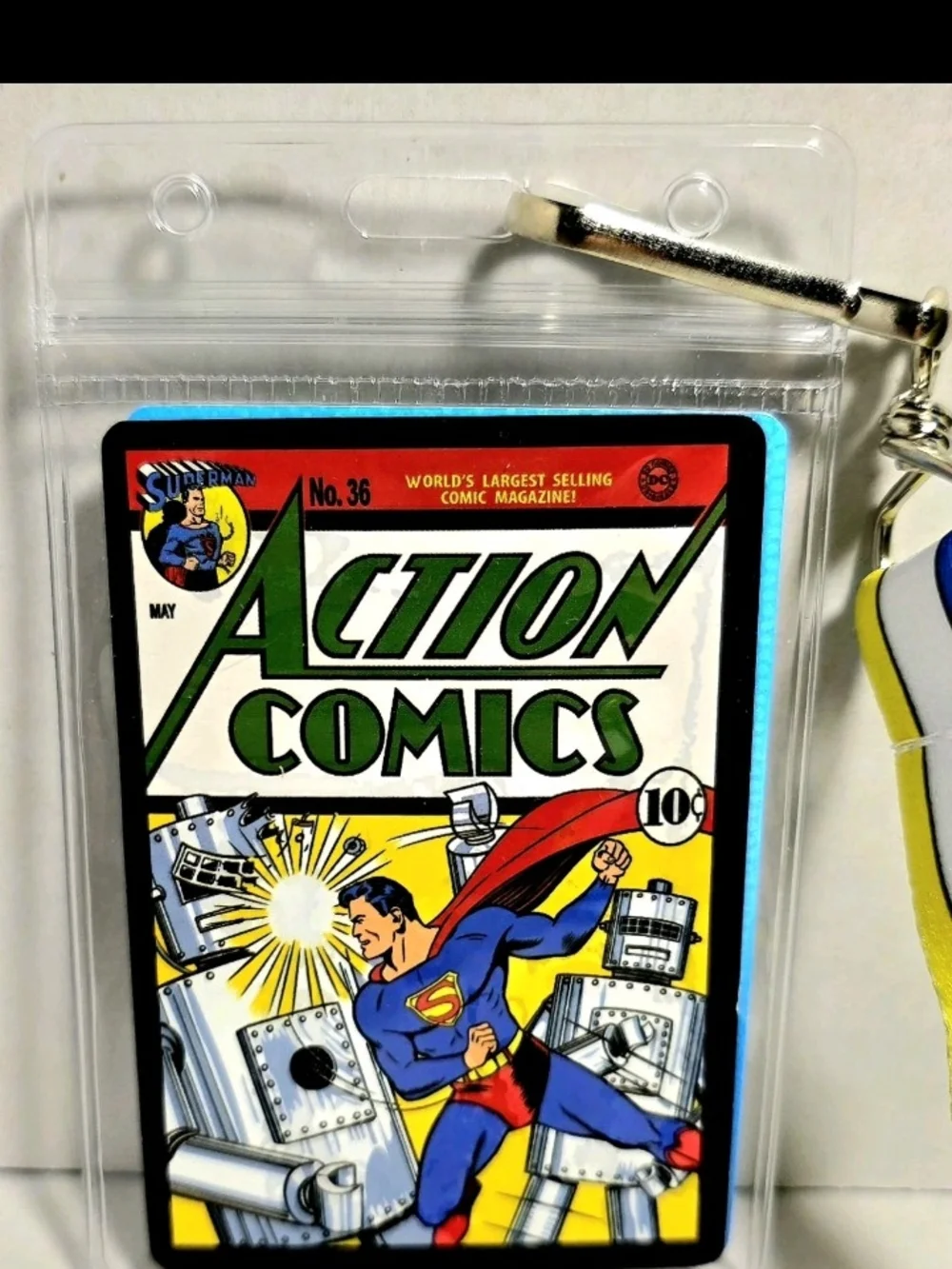 DC 90th Anniversary Tin can & 2 lanyards 🆕✨🍿🍭🎉🎁